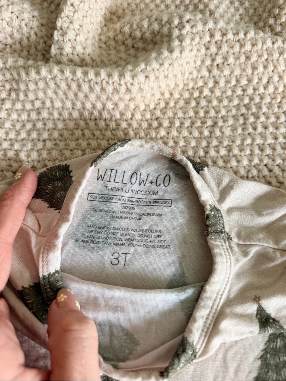 Willow & Co Vintage Christmas Tree Bamboo Pajama Set 🎄🤎